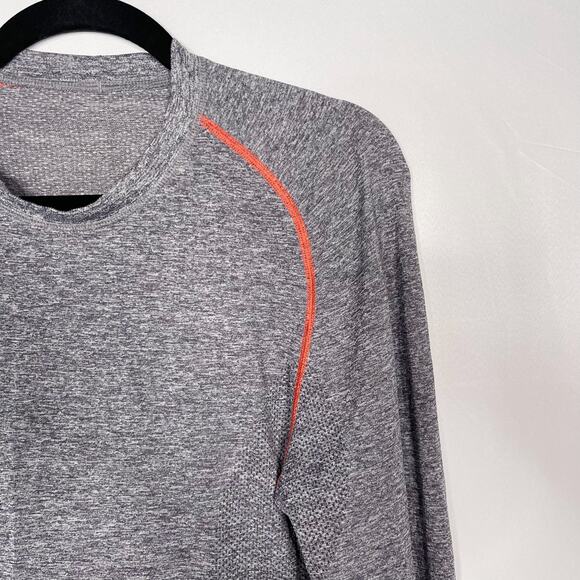 Lululemon Mens Small S Heather Gray Metal Vent Tech Long Sleeve Crew Neck Raglan - Picture 3 of 7